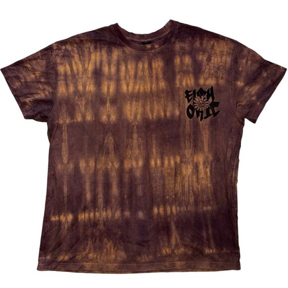 Oversized T Shirt Chamomile Big Logo Large Brown tie dye daisy Urban outfitters - Picture 2 of 4